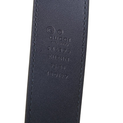 Gucci GG Supreme Monogram Blooms Plaque Belt 95 38 Blue 3 of 3