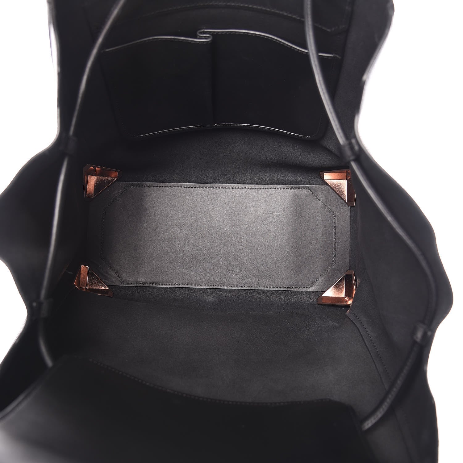 Alexander Wang Pebbled Calfskin Large Prisma Skeletal Tote Black Rose Gold Hardware 6 of 13