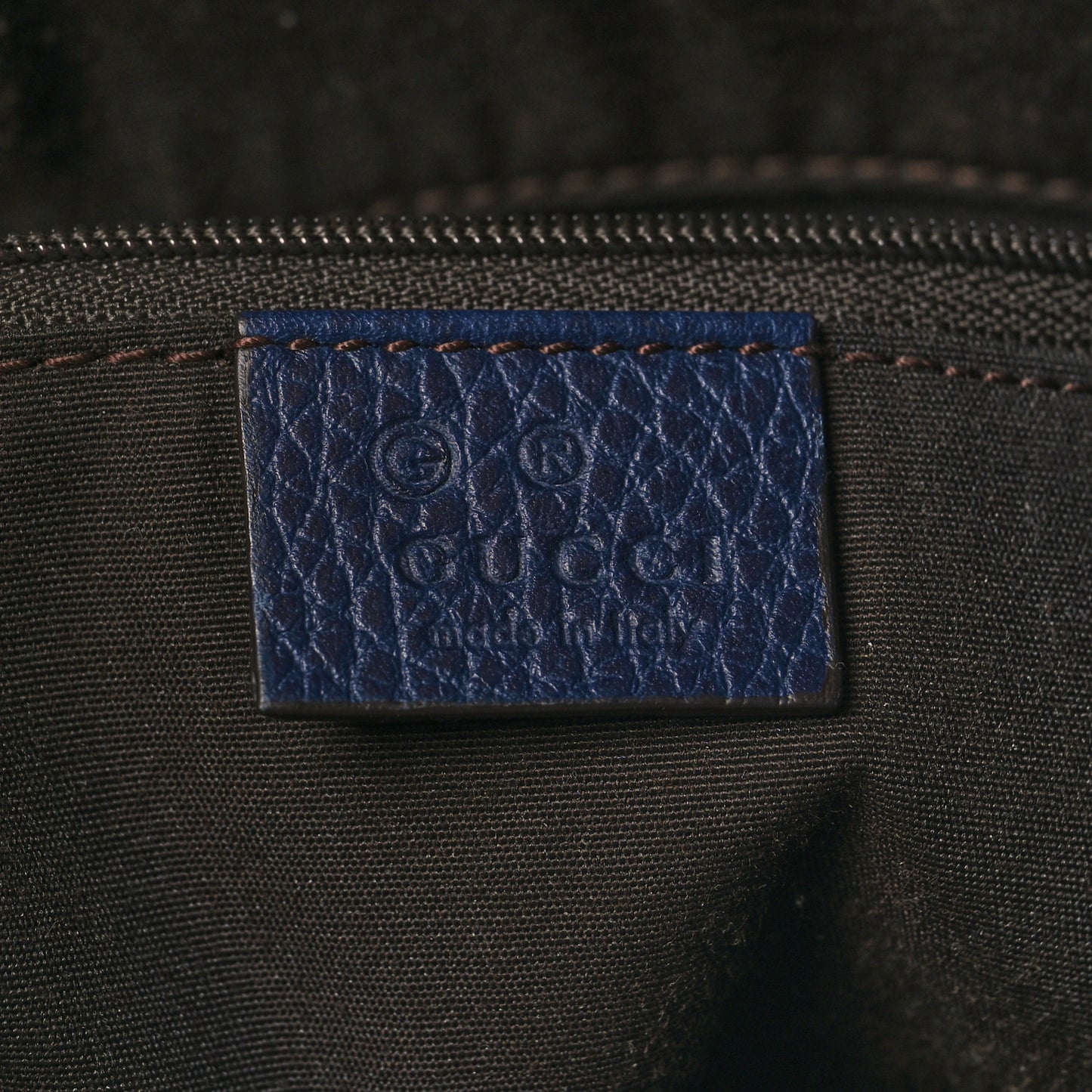 Crystal Monogram Messenger Bag Navy