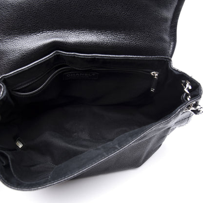 Chanel Caviar Half Moon Large Flap Black 4 of 12