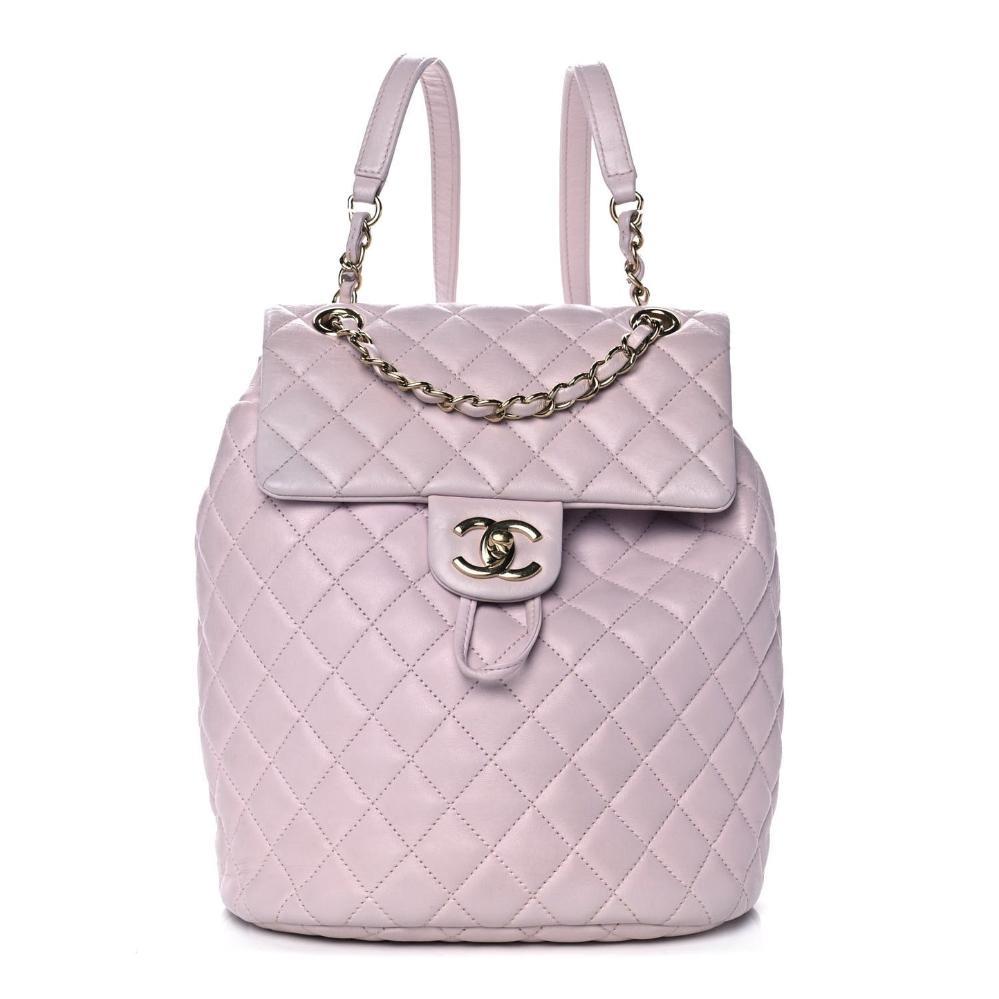 Lambskin Quilted Small Urban Spirit Backpack Light Pink