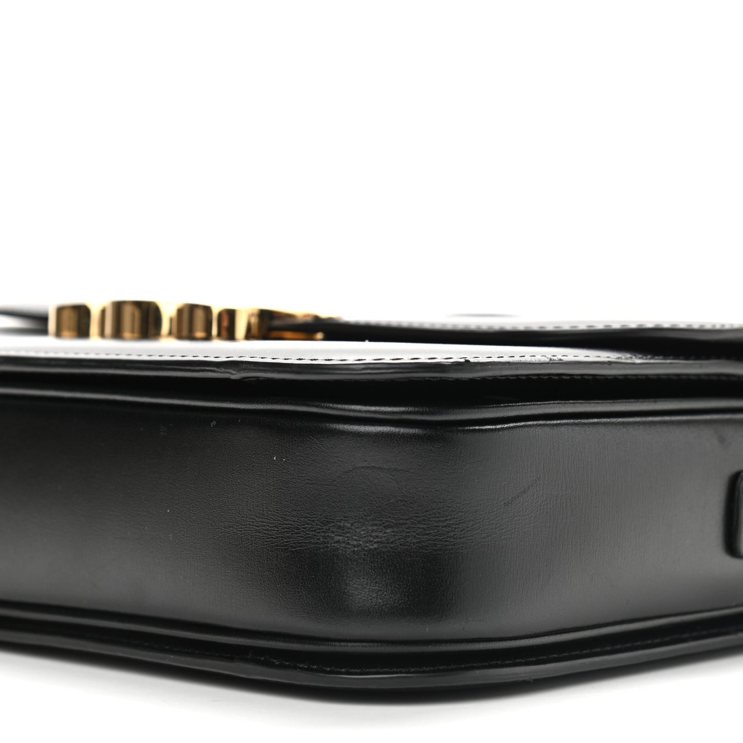 Shiny Calfskin Medium Triomphe Black