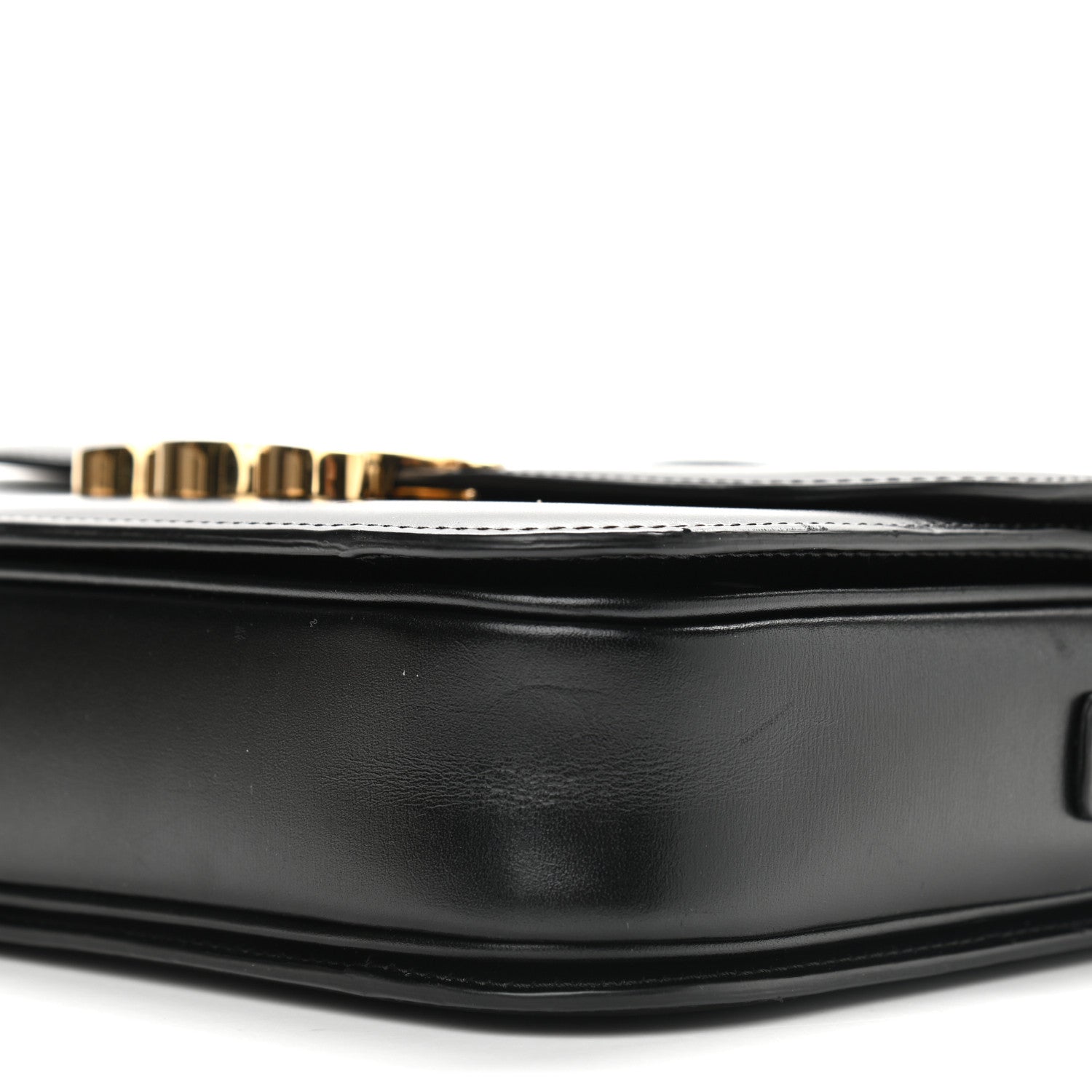 Celine Shiny Calfskin Medium Triomphe Black 9 of 12