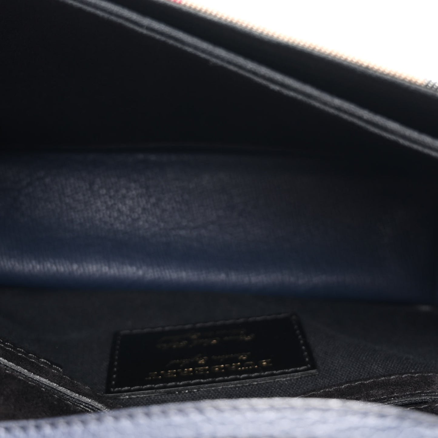 Derby Calfskin House Check Small Macken Crossbody Bag Ink Blue