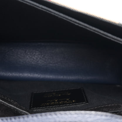 Burberry Derby Calfskin House Check Small Macken Crossbody Bag Ink Blue 5 of 10