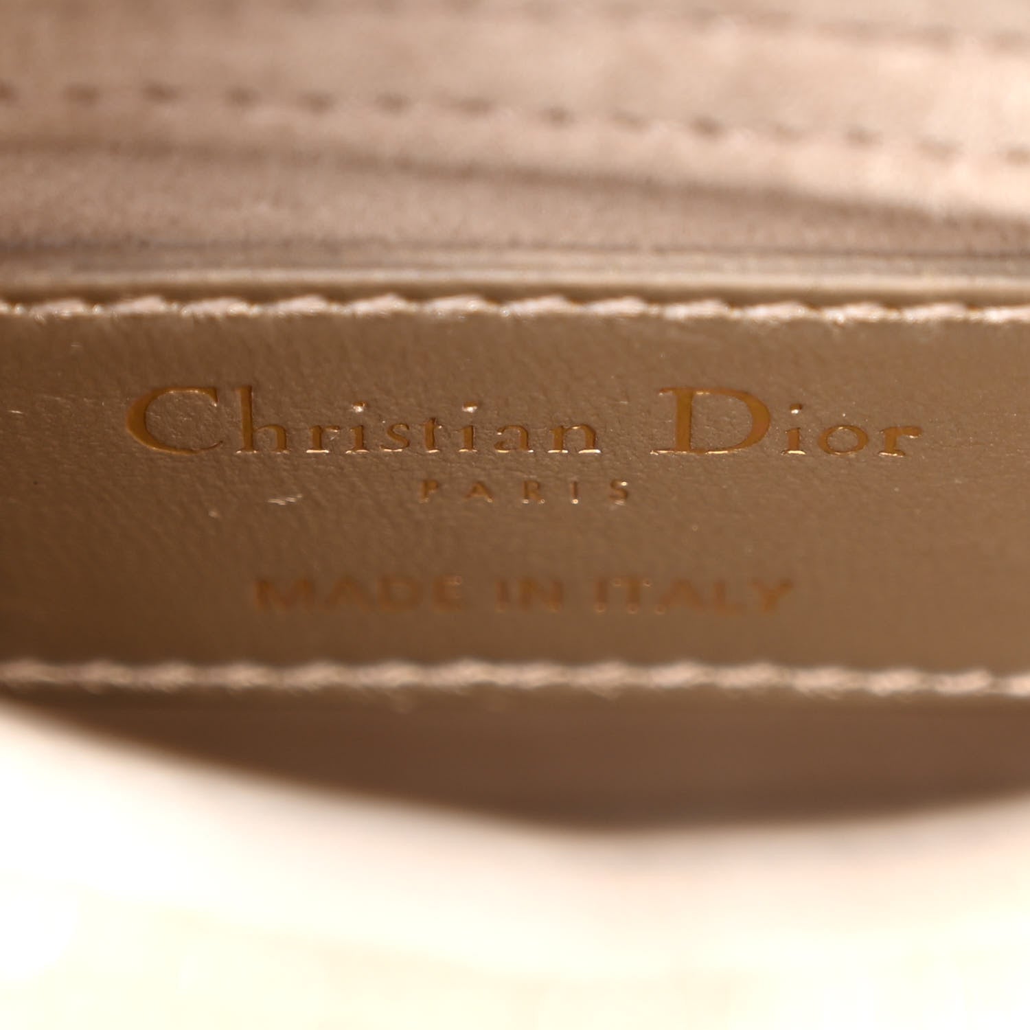 Christian Dior Metallic Lambskin Crystal Beaded Embroidered Micro Lady Dior Gold 6 of 10
