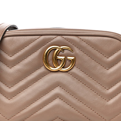 Gucci Calfskin Matelasse Mini GG Marmont Chain Shoulder Bag Porcelain Rose 8 of 19