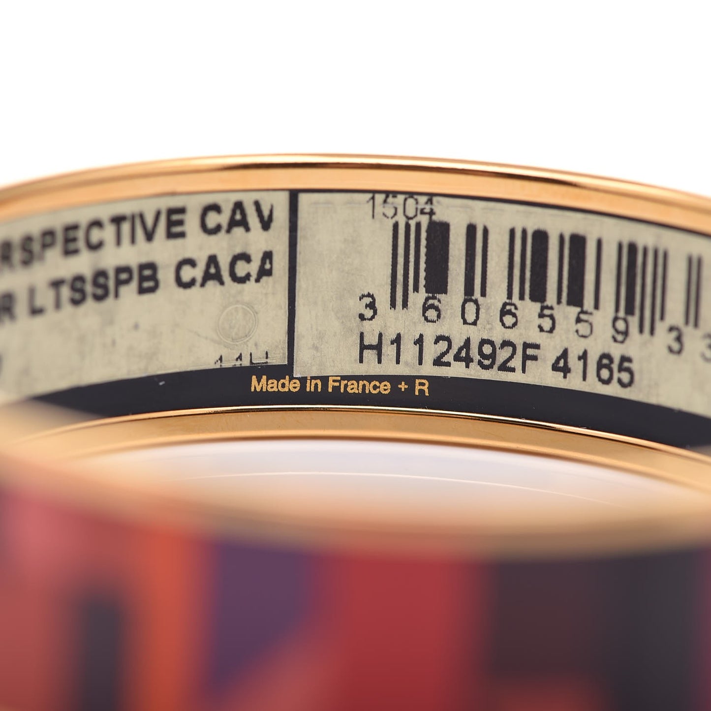 Enamel Printed Wide Perspective Cavaliere Bracelet 65 Cacao