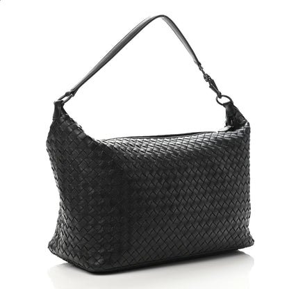 Bottega Veneta Nappa Intrecciato Large Shoulder Bag Black 2 of 4