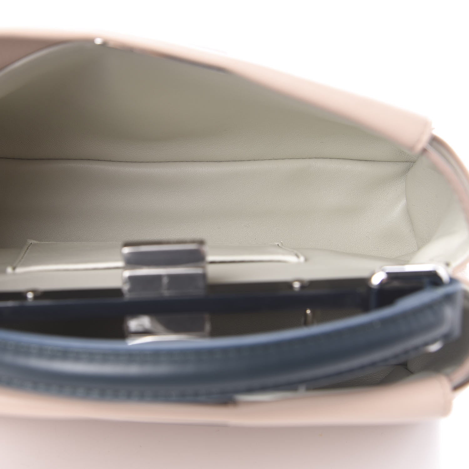 Fendi Nappa Colorblock Mini Peekaboo Iconic Satchel Soap Amazzonia Opal 7 of 14