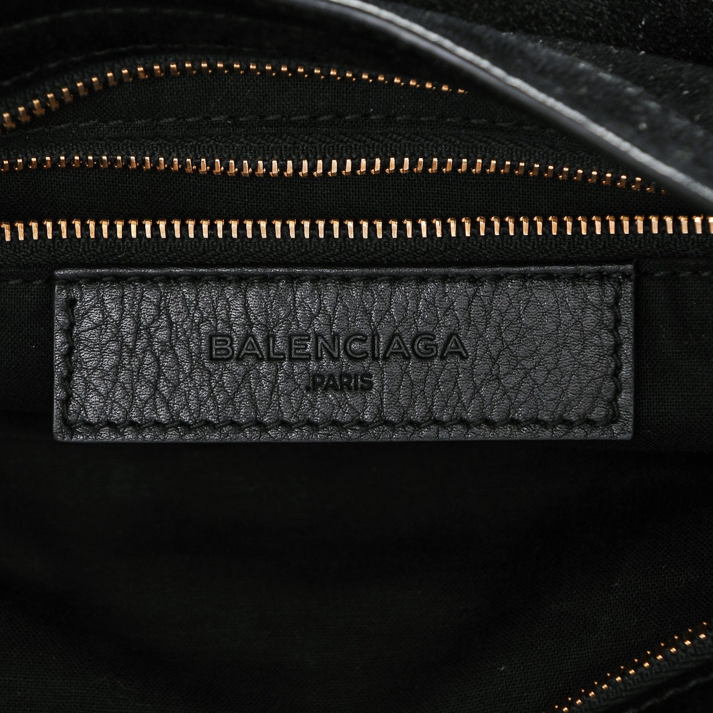 Baby Daim Gold Metallic Edge Hardware City Black