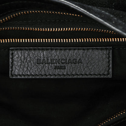 Balenciaga Baby Daim Gold Metallic Edge Hardware City Black 6 of 7