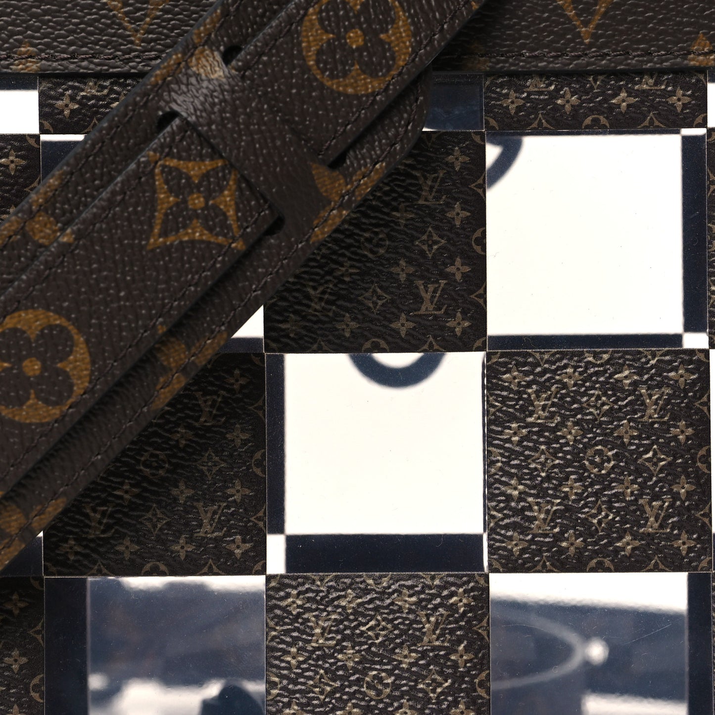 PVC Monogram Chess Soft Trunk