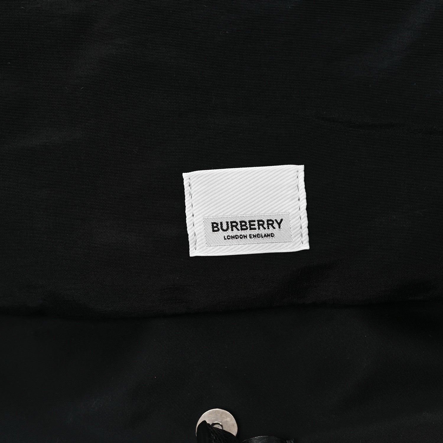 Burberry Nylon Grained Calfskin Watson Diaper Bag Black 10 of 13