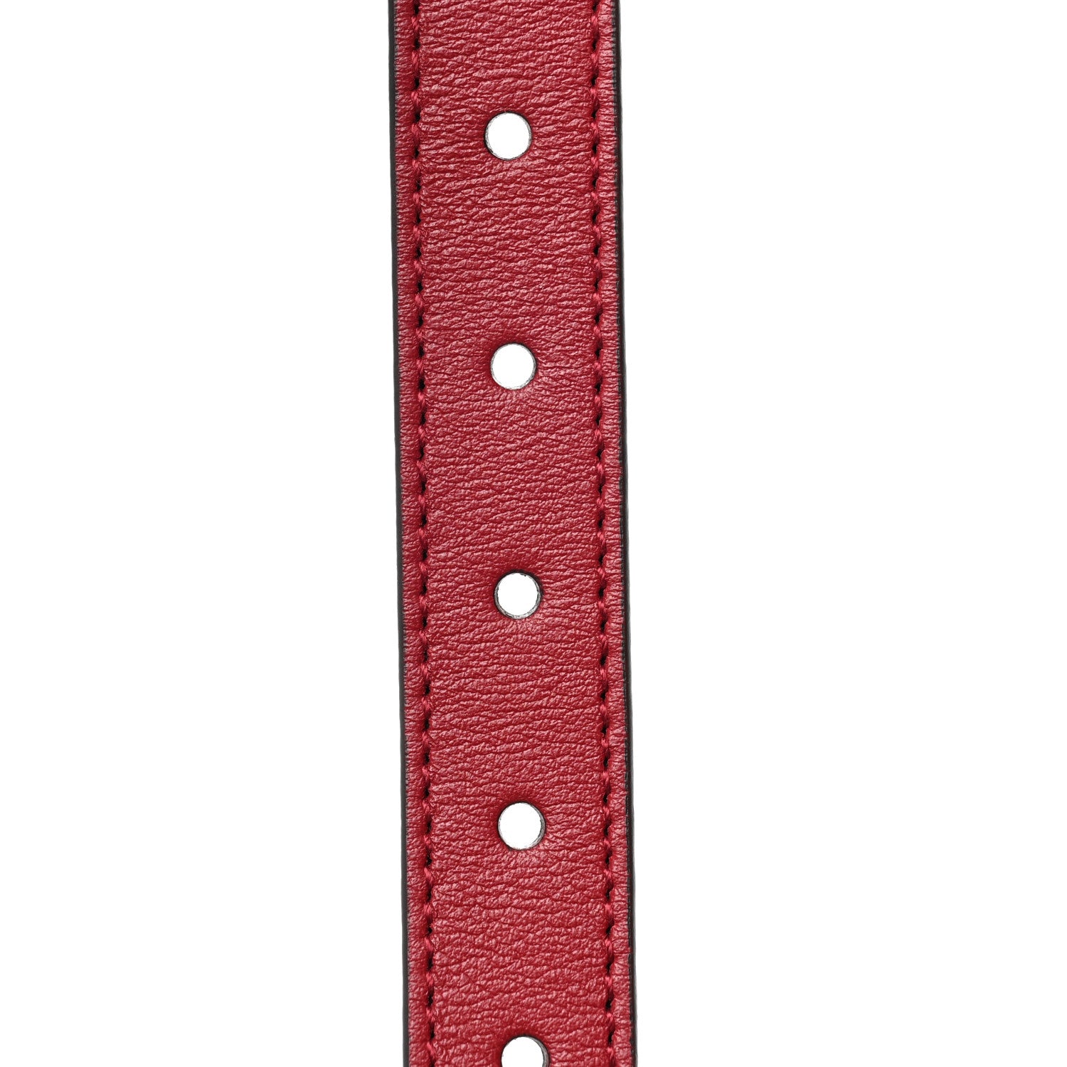 Gucci Calfskin Interlocking G Childrens Belt L Red 4 of 5