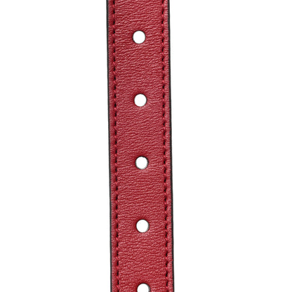 Gucci Calfskin Interlocking G Childrens Belt L Red 4 of 5