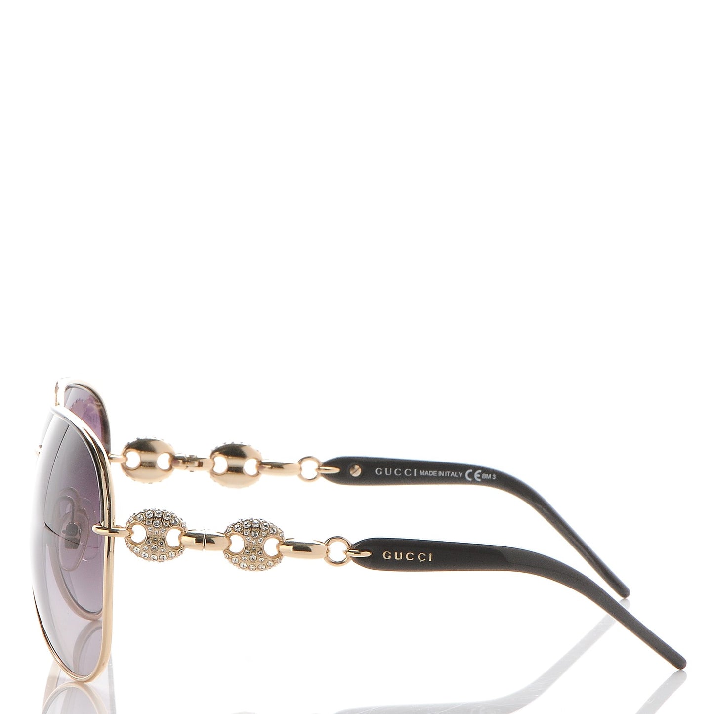 Aviator Crystal Marina Chain Sunglasses 4230/N/S Gold
