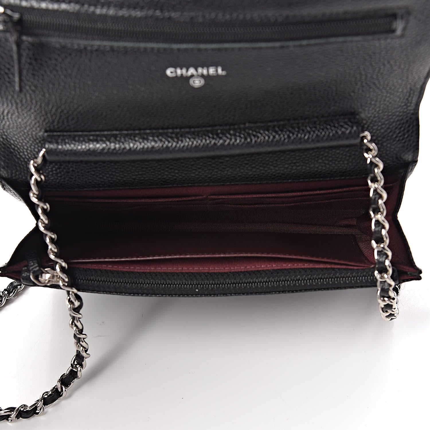 Chanel Caviar Quilted Wallet On Chain WOC Black 5 of 10