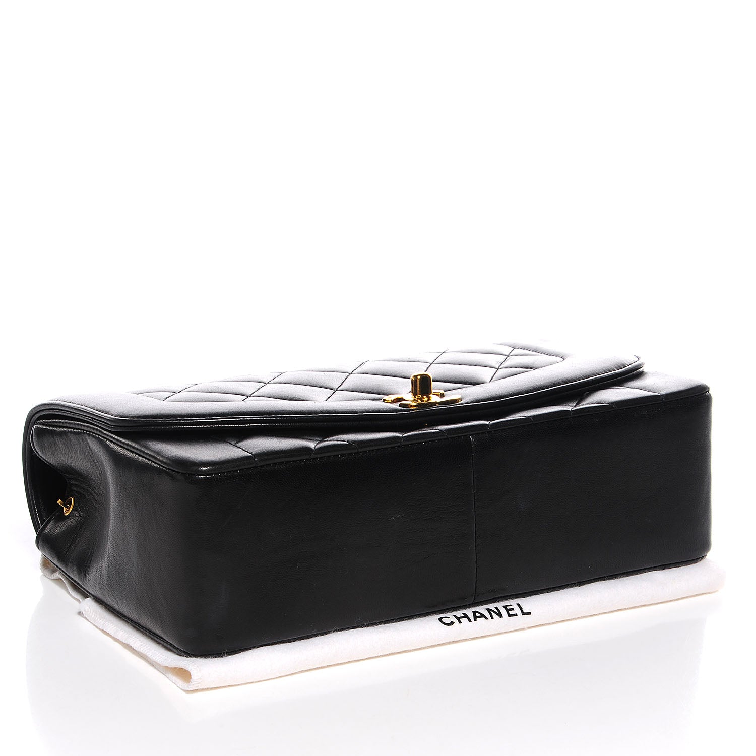 Chanel Lambskin Quilted Medium Single Flap Black 4 of 7
