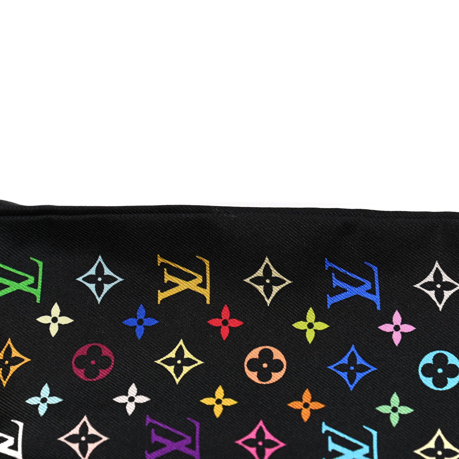 Louis Vuitton Silk Monogram Multicolor Bandeau Black 4 of 4