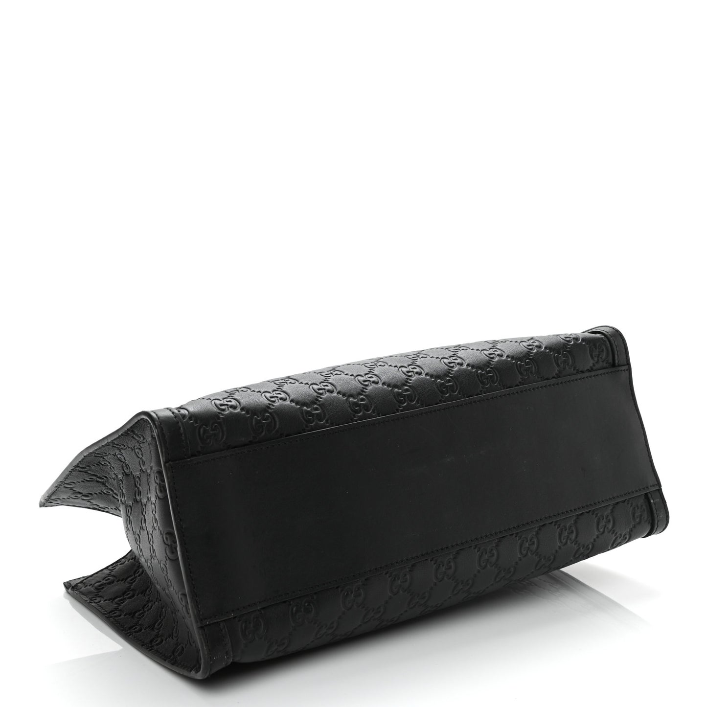 Guccissima Medium Padlock Tote Black