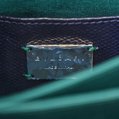Bulgari Karung Serpenti Forever Top Handle Navy Blue 7 of 11