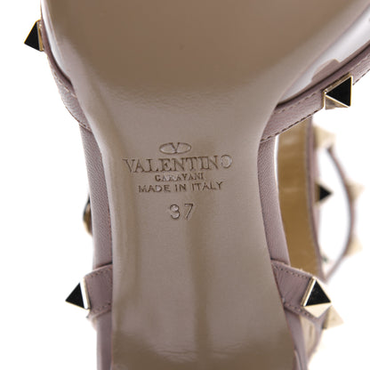 Valentino Garavani Patent Rockstud Ankle Strap 65mm Pumps 37 Poudre 6 of 13