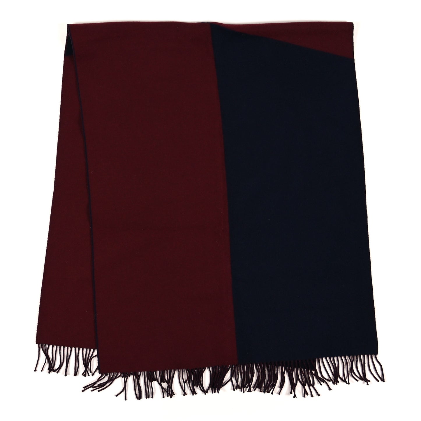 Cashmere Casaque Stole Marine Rouge