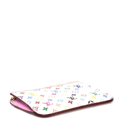 Louis Vuitton Monogram Multicolor Key Pouch White Litchi 4 of 9