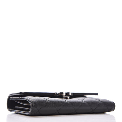 Chanel Lambskin Quilted CC Box Flap Wallet Black 4 of 8