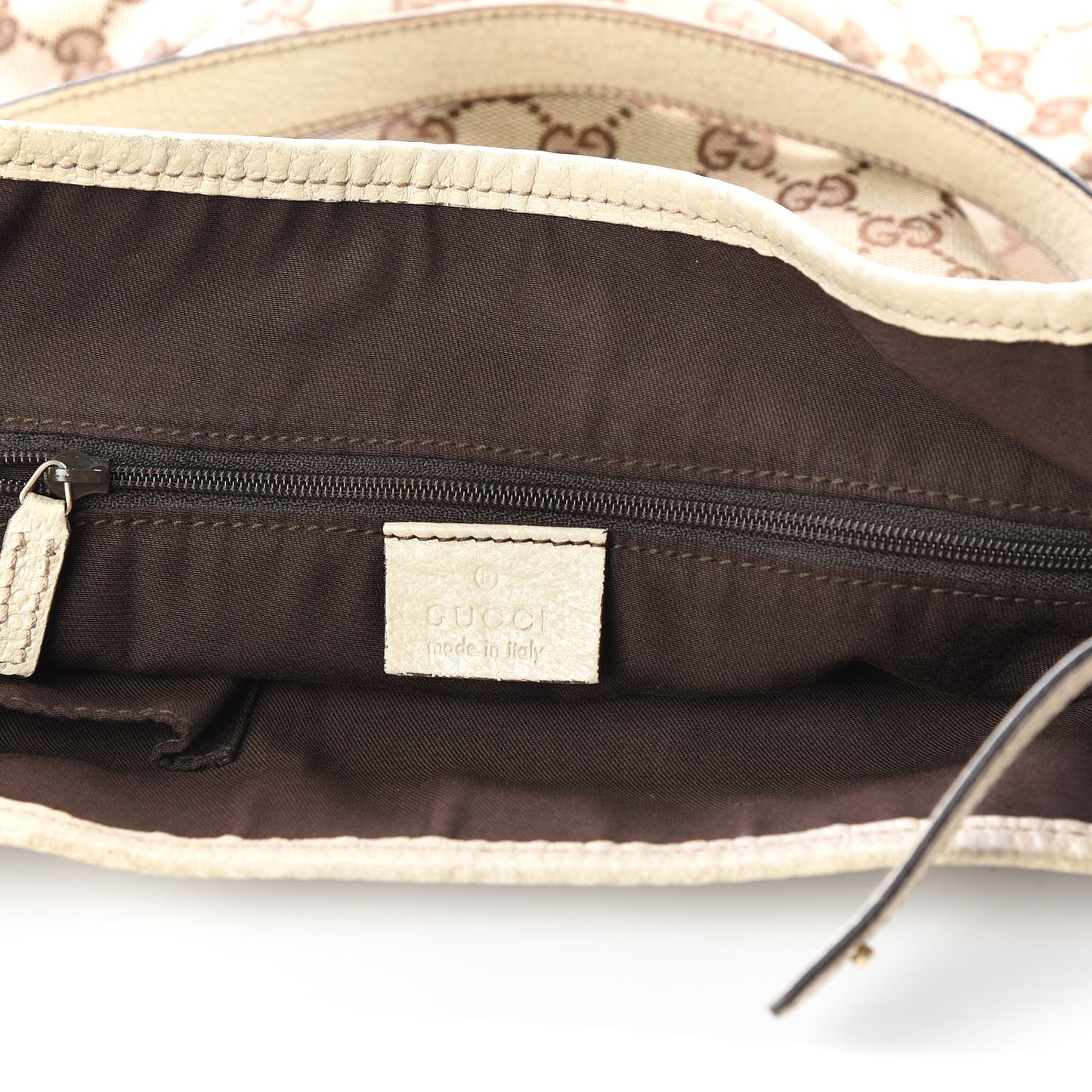 Monogram Medium Abbey Shoulder Bag Off White