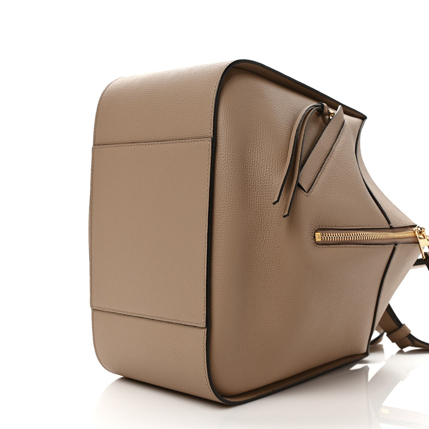 Grained Calfskin Small Hammock Shoulder Bag Sand