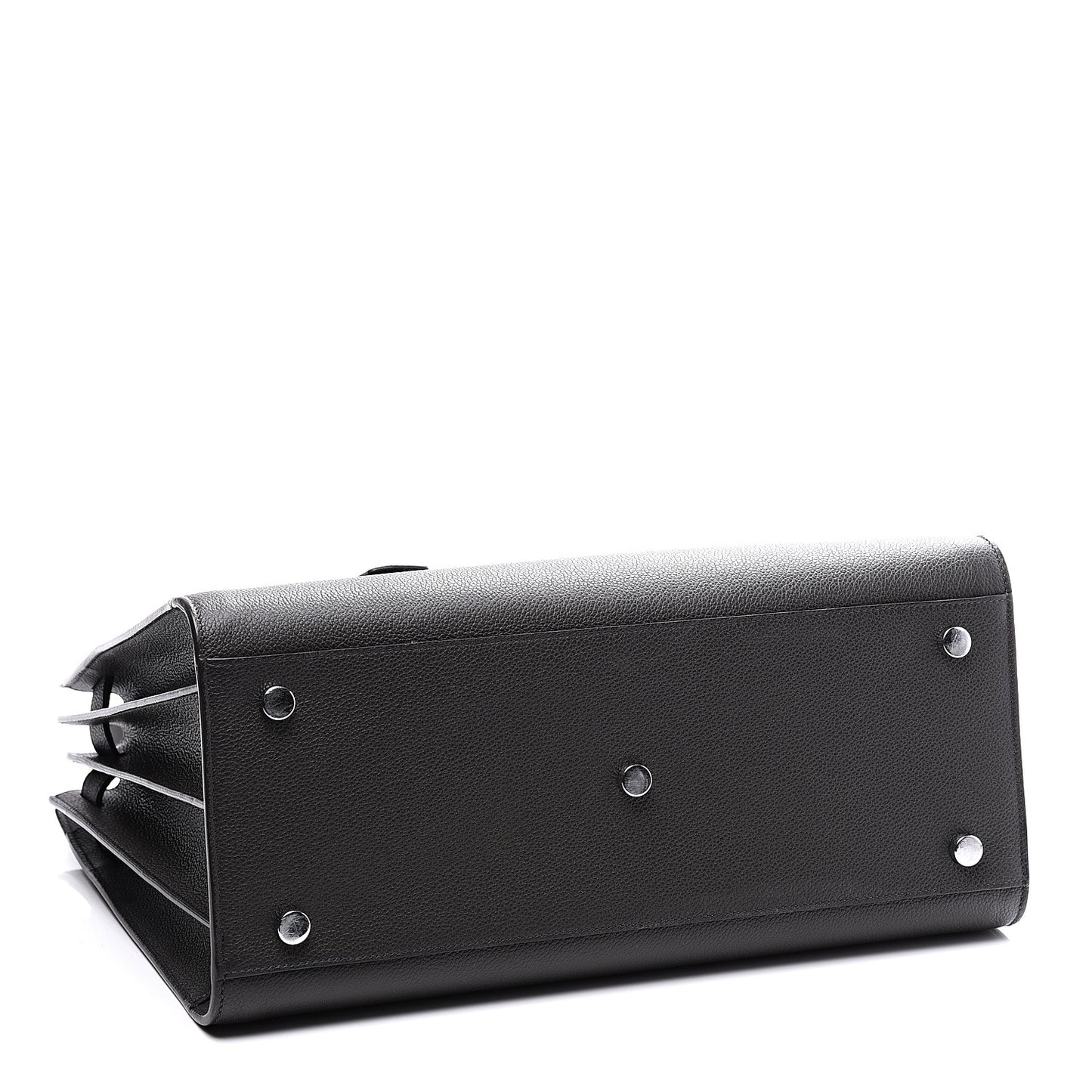 Grained Calfskin Small Sac De Jour Coal