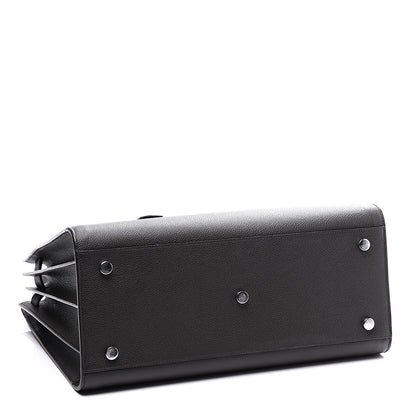Saint Laurent Grained Calfskin Small Sac De Jour Coal 3 of 13