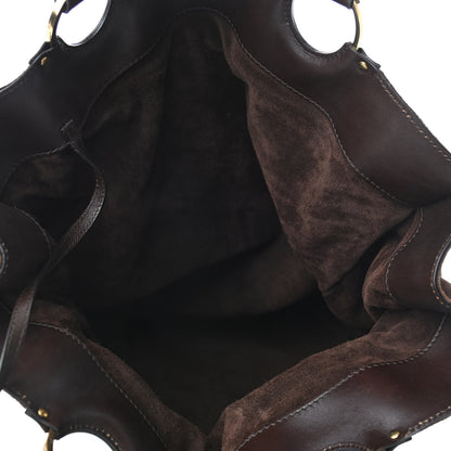 Gucci Suede Studded Tote Brown 4 of 4