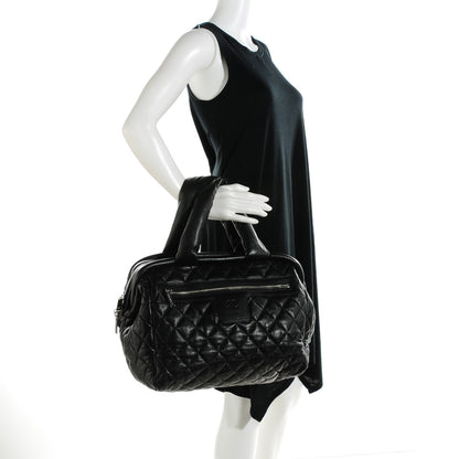 Chanel Caviar Coco Cocoon Bowler Black 2 of 7