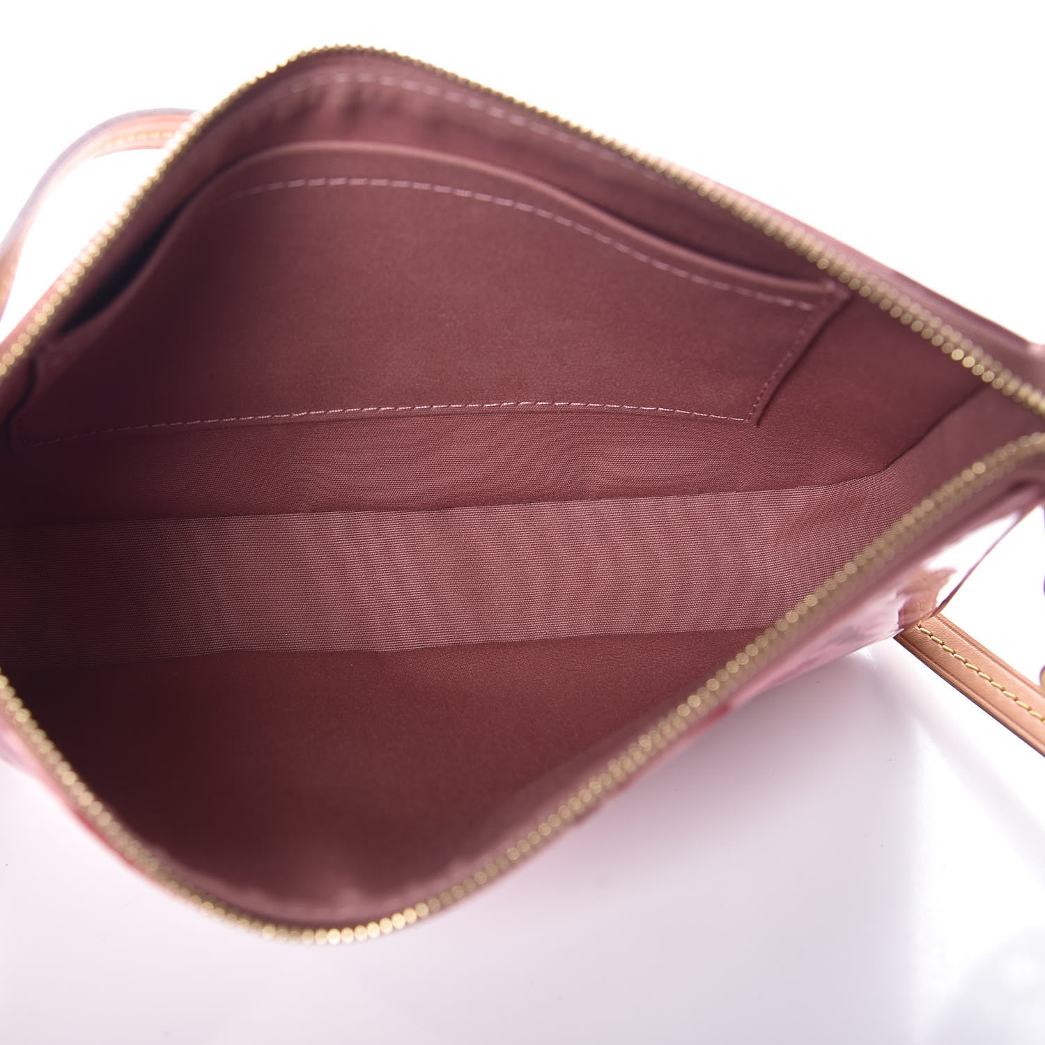 Louis Vuitton Vernis Ikat Pochette Accessories NM Rose Velours 8 of 9