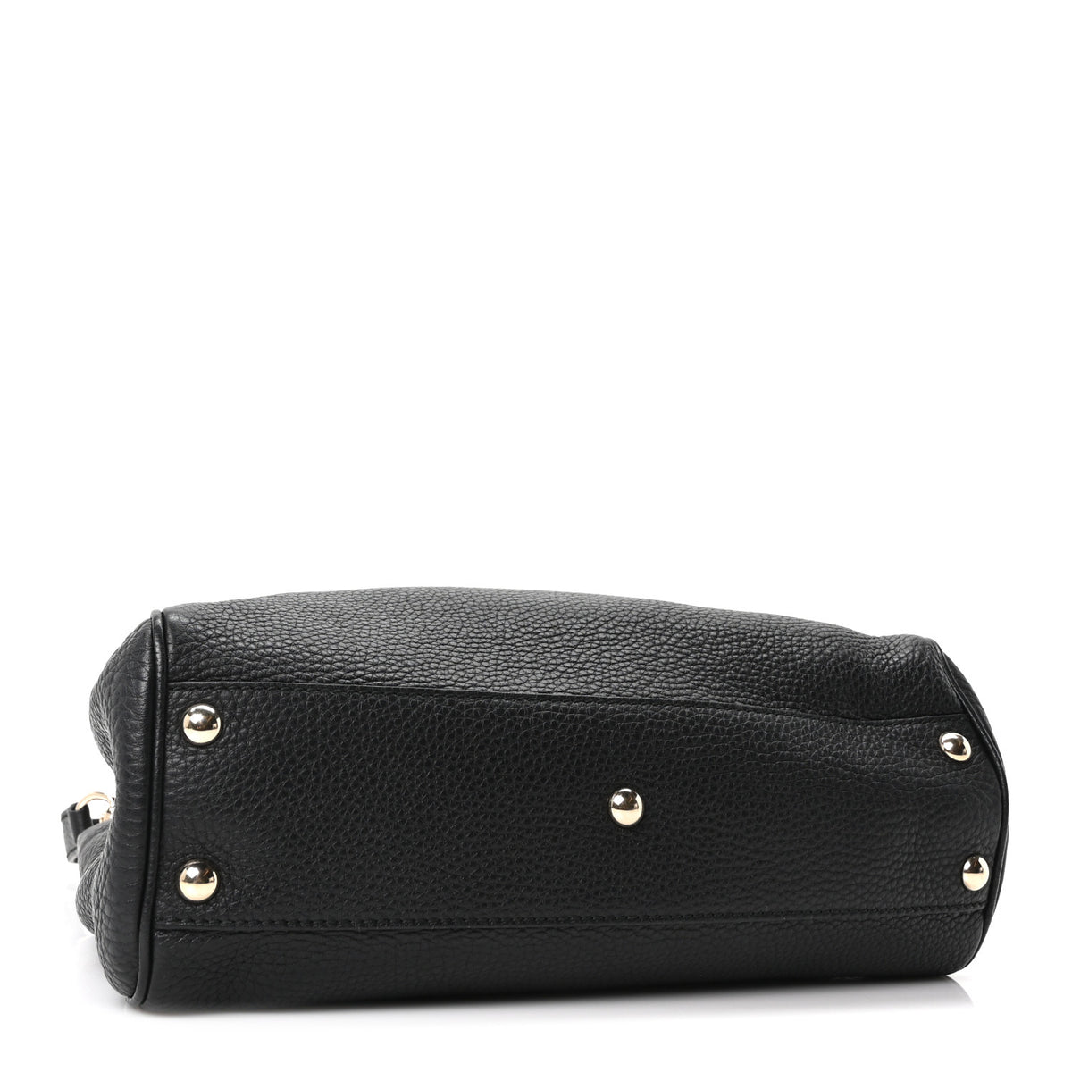 Gucci Calfskin Small Bamboo Shopper Tote Black 4 of 10