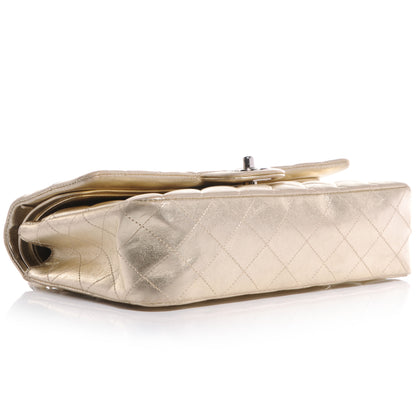 Chanel Lambskin Medium Double Flap Metallic Gold 4 of 8