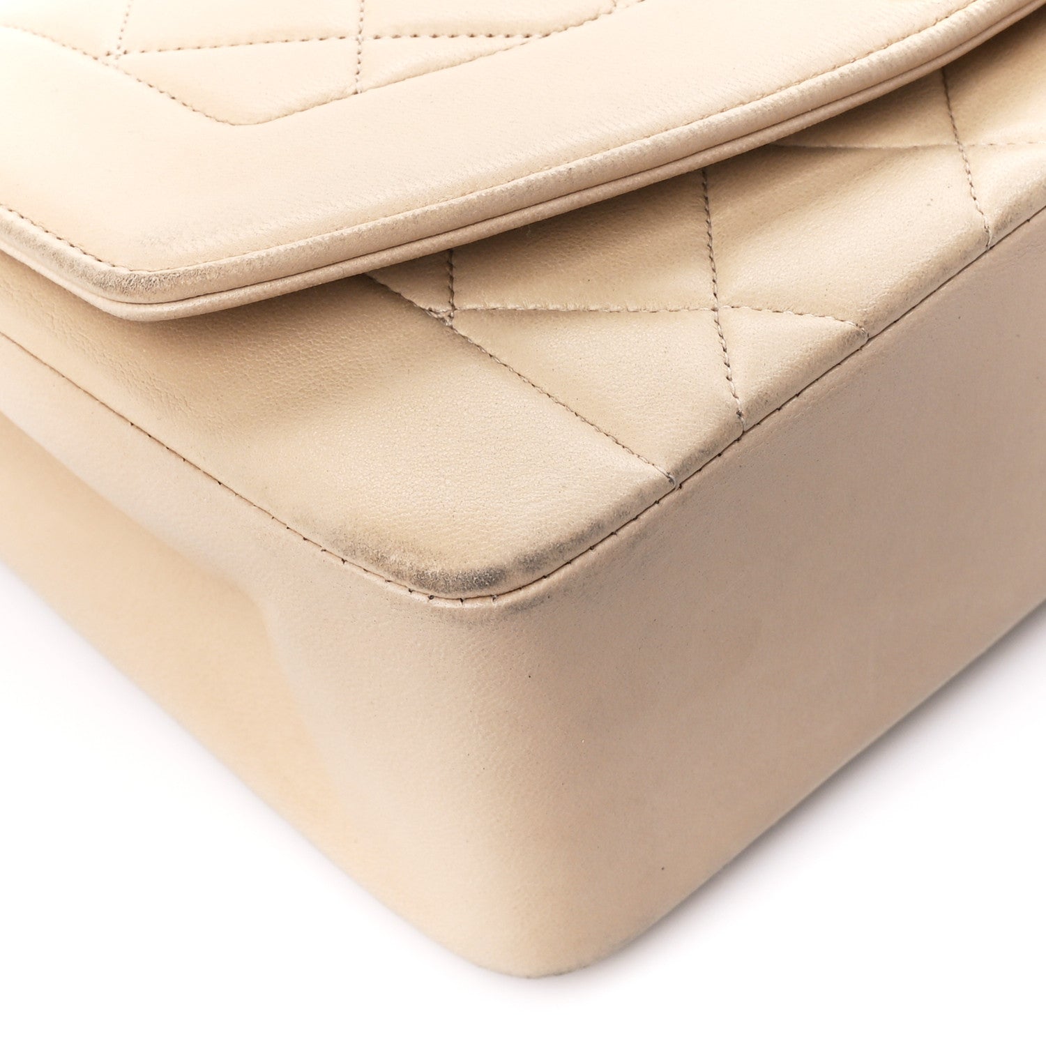 Chanel Lambskin Quilted Small Single Flap Beige 11 of 16