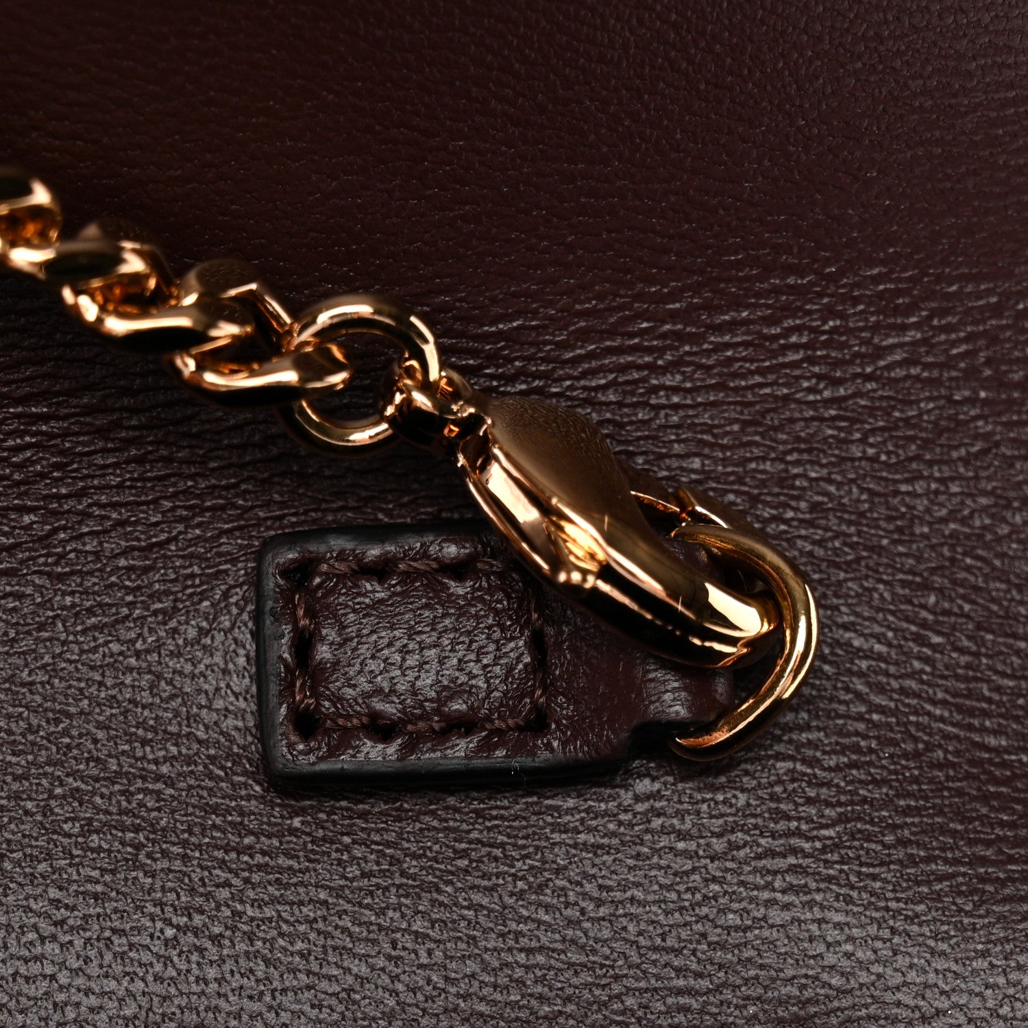 Versace Lambskin Quilted Medusa Wallet On Chain Crossbody Chocolate 10 of 10