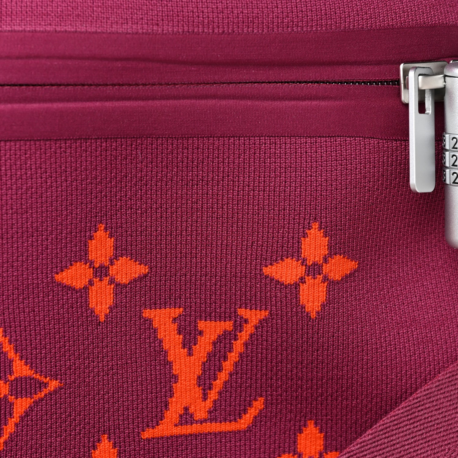Louis Vuitton Knit Monogram Horizon Soft Duffle 55 Fuchsia 7 of 17