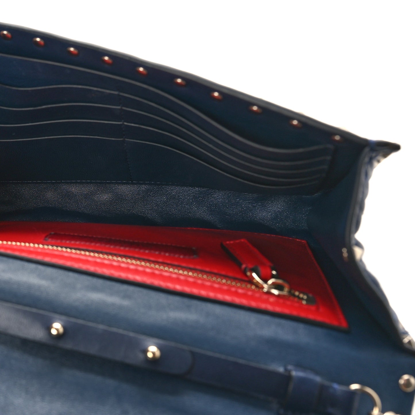 Nappa Rockstud Spike Wallet On Chain Marine