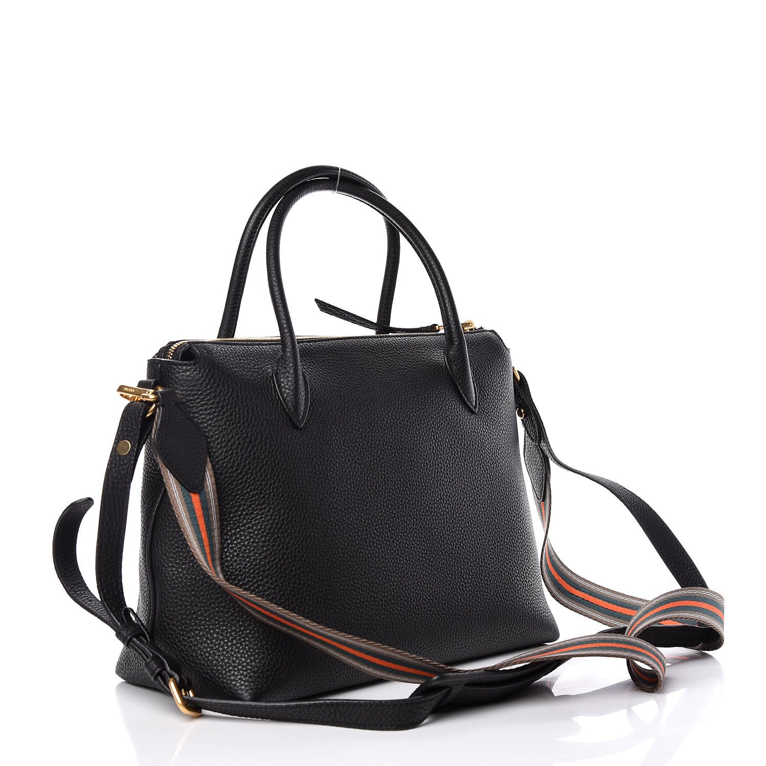Prada Vitello Daino Tote Black 4 of 12