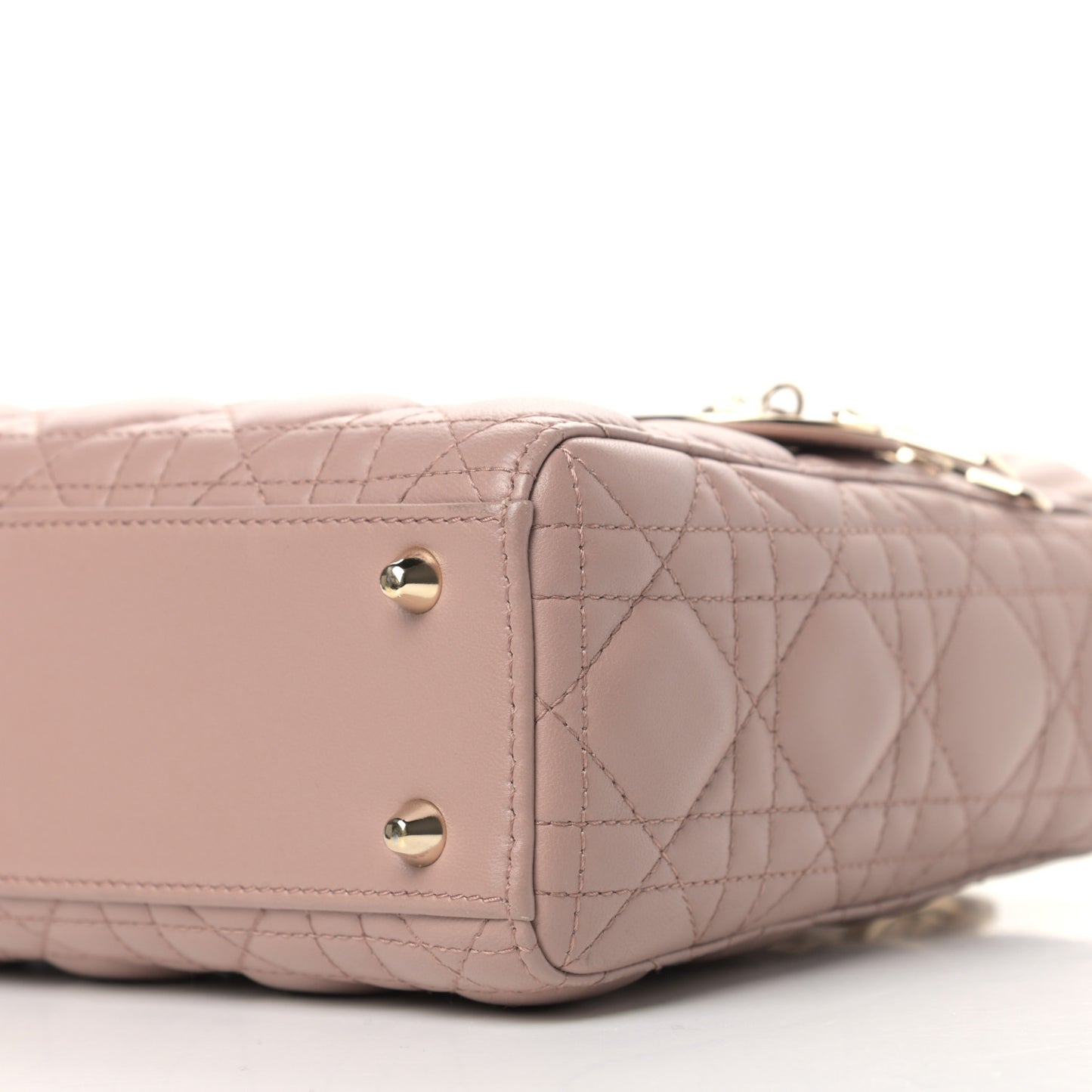 Lambskin Cannage Small Lady Dior Pink