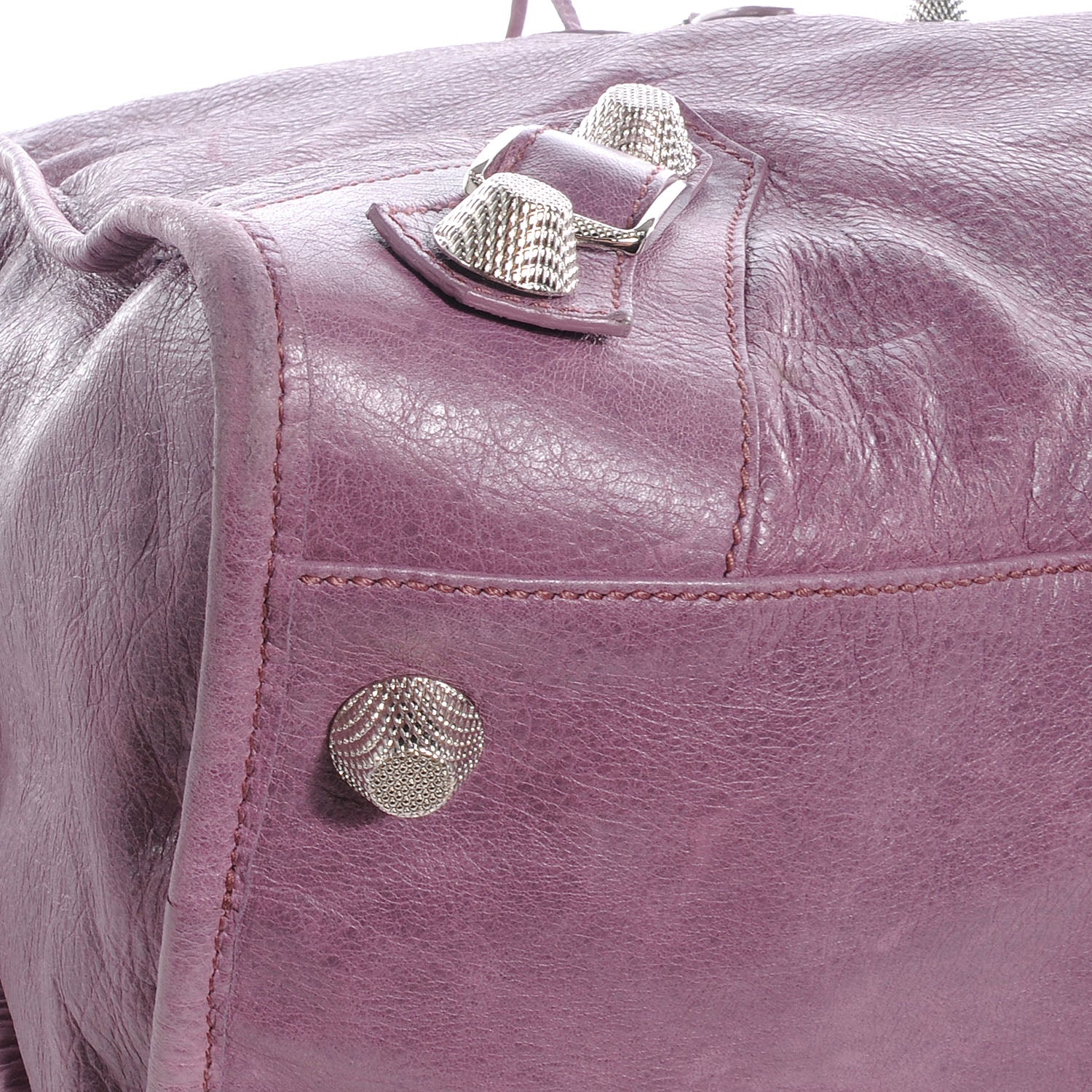 Balenciaga Agneau Giant 21 Silver Hardware Weekender Murier 5 of 14