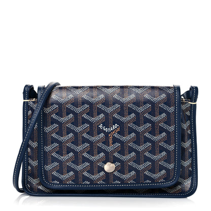Goyard Goyardine Plumet Wallet Clutch Navy 1 of 8