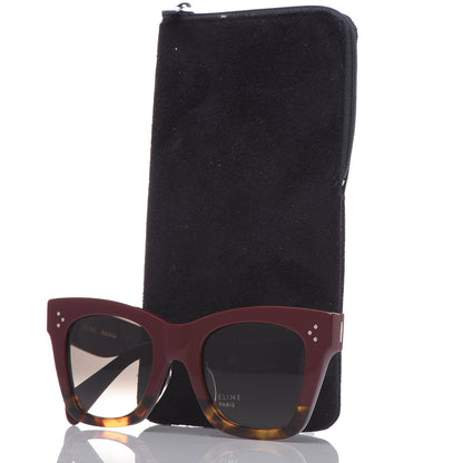 Celine Catherine Sunglasses CL 41098/F/S Burgundy Havana 8 of 8