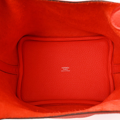 Hermes Taurillon Clemence Picotin Lock 18 PM Orange Field 5 of 10