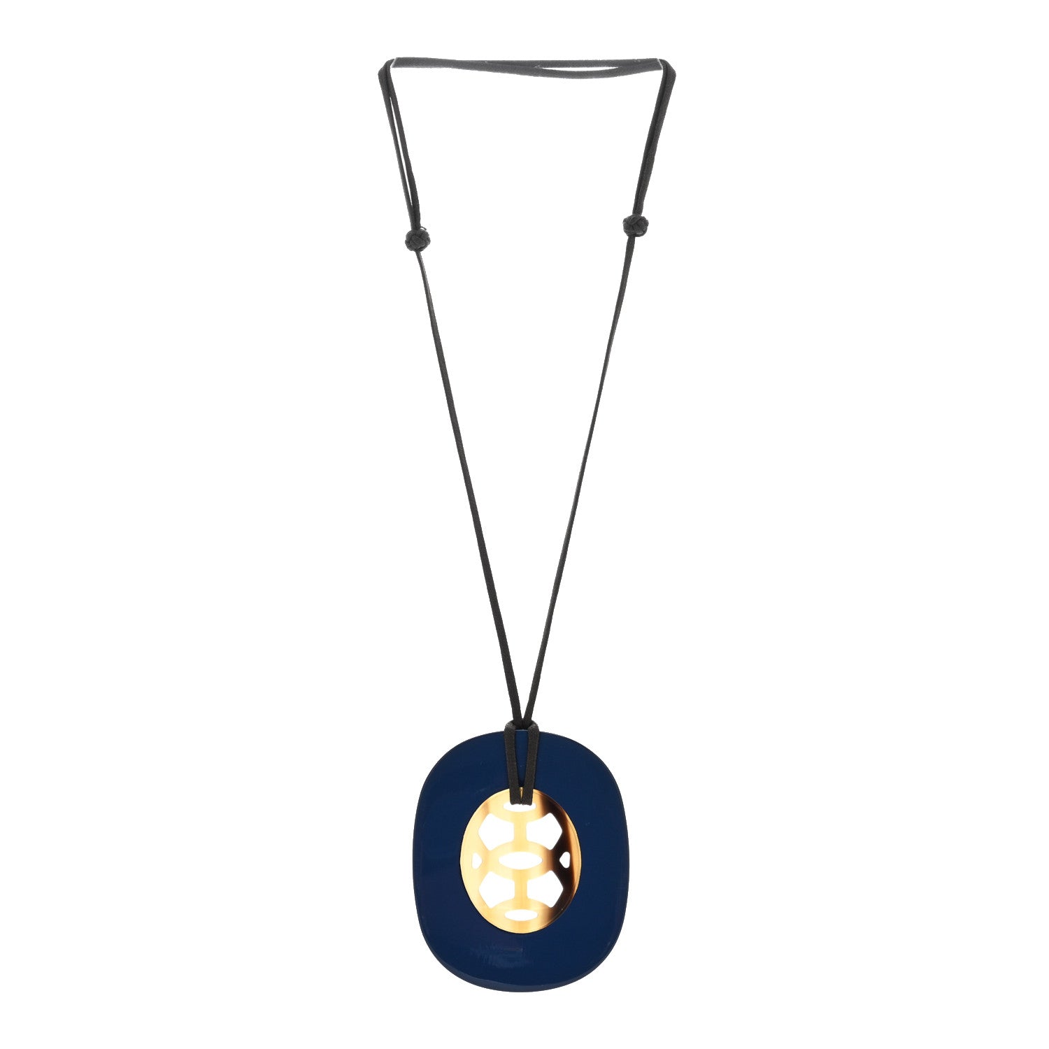 Hermes Lacquered Buffalo Horn Lift Necklace GM 2 of 4